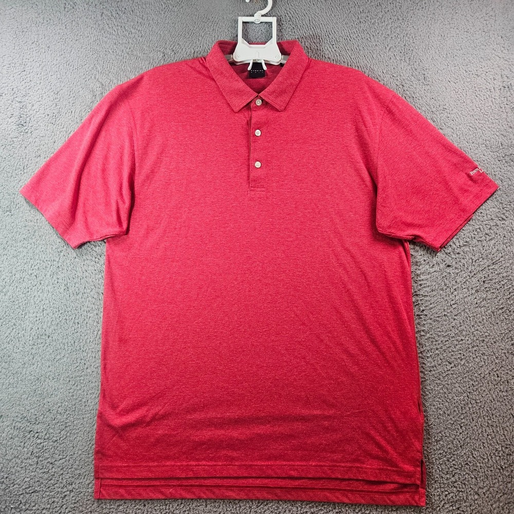 Dunning Golf Polo Shirt Men‎ XXL Short Sleeve Red